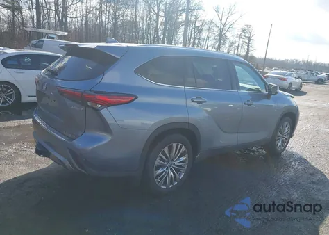 2023 Toyota Highlander Hybrid Platinum from USA, damaged, VIN 5TDEBRCH0PS106476